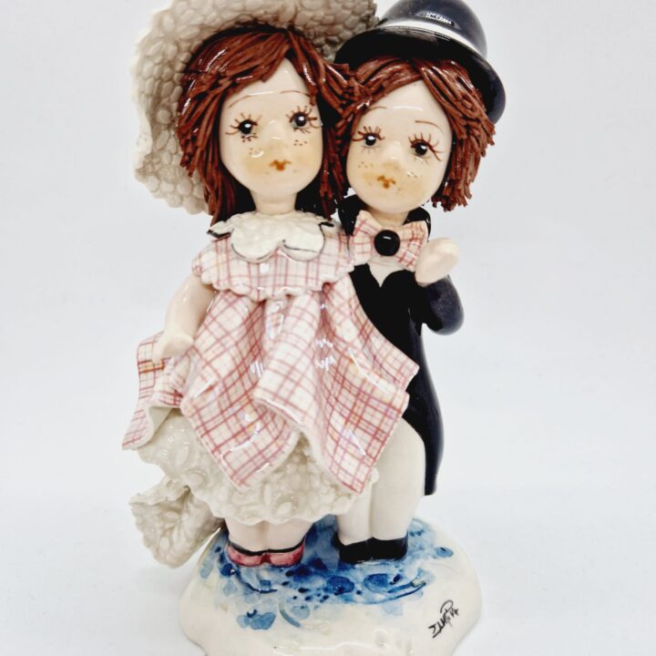 Dressed up couple