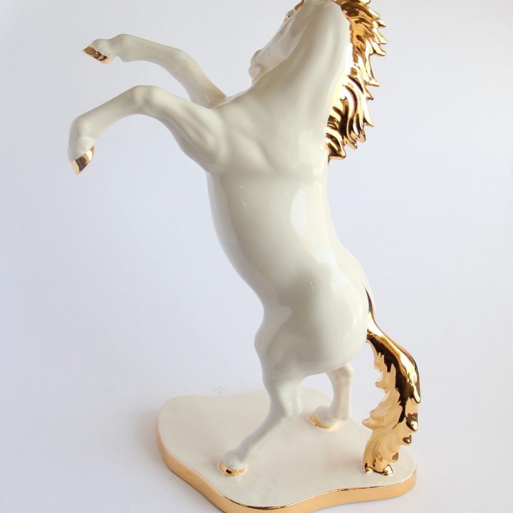 Porcelain Rampant horse