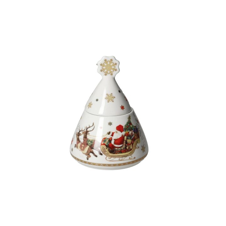 Christmas snowy sugar bowl