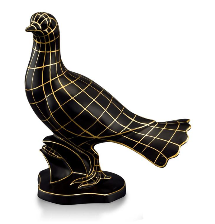 Black gold pigeon